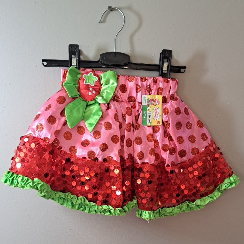 Pink and Red Polka Dot Kids Skirt